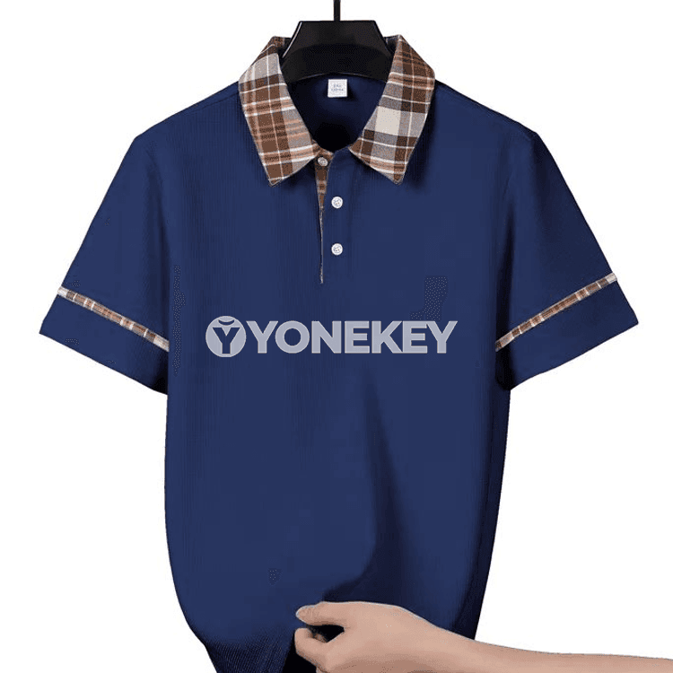 Erkekleriň tomuslyk ýeňil polo futbolkasy, gysga ýeňli