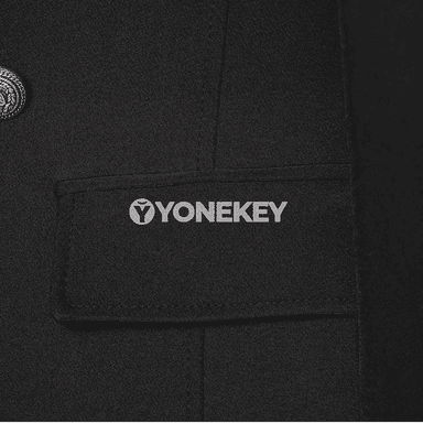 Aýally ýeňil boýunly uzyn ýeňli düwmejikli moda penjek