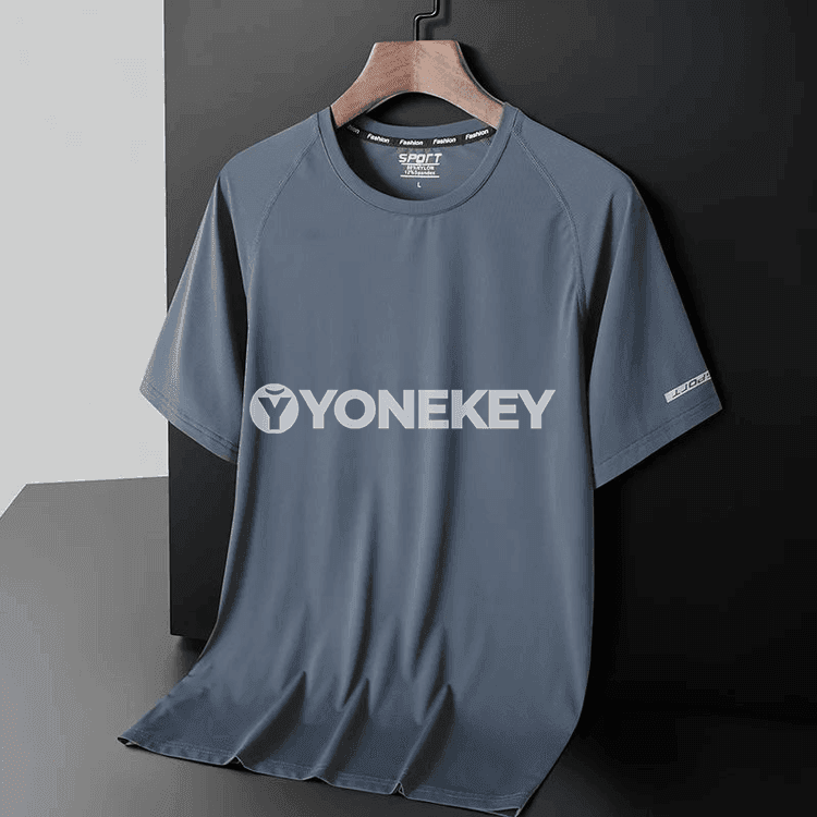 Erkekler üçin ýeňil, dem alýan gündelik futbolka, 6XL çenli