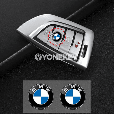 BMW üçin gapy açar ýeri logotip stikerleri, 2–4 sany