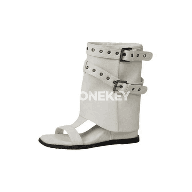 Aýal-gyzlar üçin modaly beýik aýakgap sandal-botinkalar.