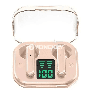 TWS T6 simsiz Bluetooth naýşnikler, LED görkeziji, mikrofonly