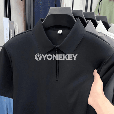 Erkek polo futbolka, çalt guradýan, gysga ýeňli, döwrebap