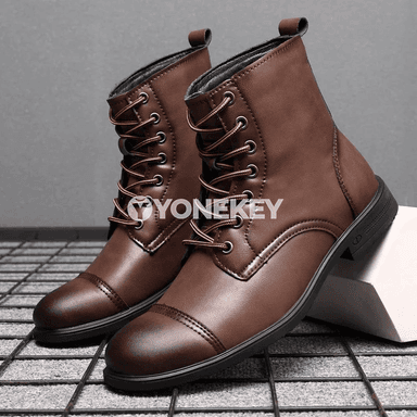 Erkekler üçin retro ýokary boýunly ýyly gyş ädikleri