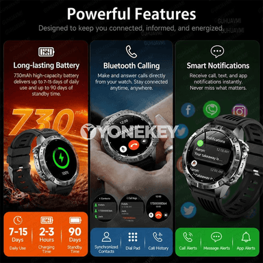 Offline kartaly GPS akylly sagat, 10ATM, AMOLED sport modeli