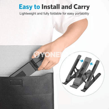 Göwnejaý sazlanylýan laptop stendi, birnäçe burçly, metal