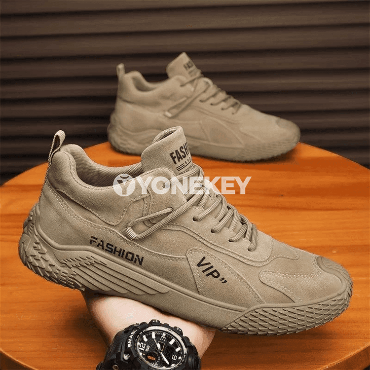 Erkekler üçin anti-slip pes bilekli gündelik sport köwüşleri, iş üçin amatly