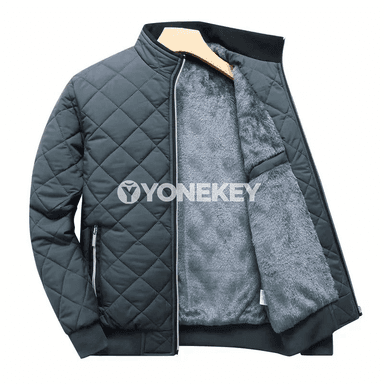 Erkekler üçin ýyly gyş penjeki, ýokary ýaka, gündelik stil