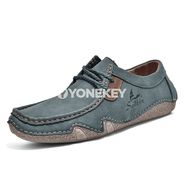 Erkekler üçin rahat gündelik loafers, el işlenen ýeňil köwüşler