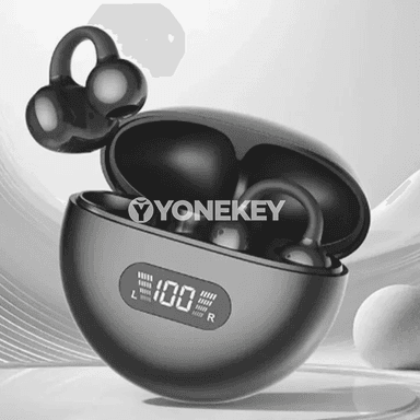 Sport üçin TWS simsiz gulaklyk, Bluetooth 5.3, sanly görkeziji