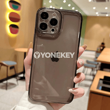 iPhone üçin açyk, tozana garşy, zarbany siňdirýän TPU gaby