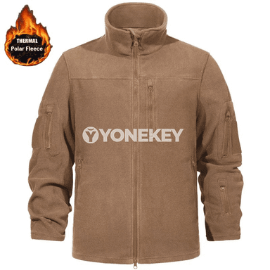Erkekler üçin ýyly fleýz jaket, fermuarly, gyş üçin windproof model