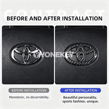 Toyota üçin 3D ABS rul emblemi — awto logo bezegi