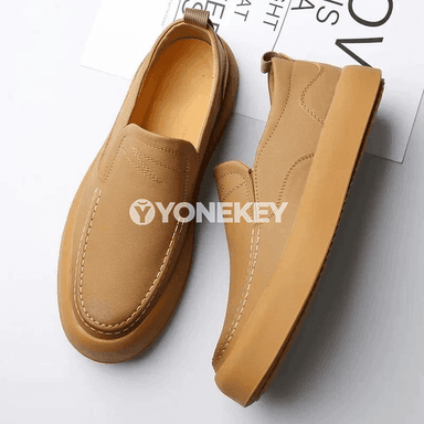 Erkekler üçin klassik slip-on loafer köwüşler, ýeňil we rahat