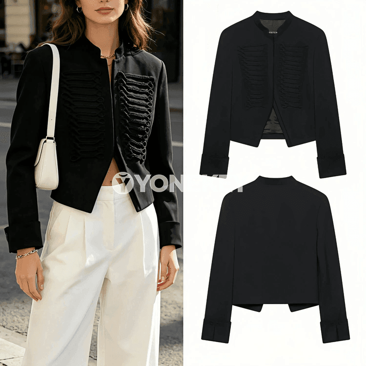 Zenanlar üçin döwrebap blazer, ýazky ýeňil resmi stil