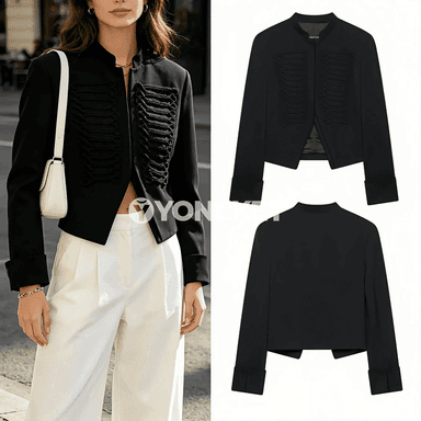 Zenanlar üçin döwrebap blazer, ýazky ýeňil resmi stil