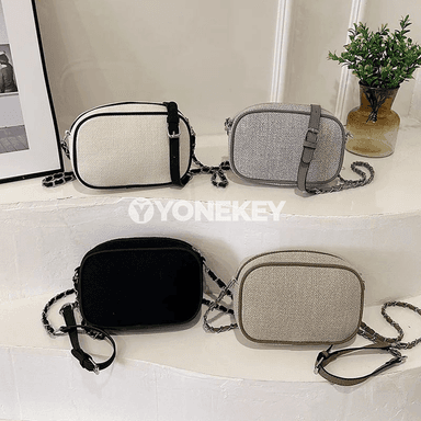 Zenanlar üçin moda kanwas egin we crossbody sumka