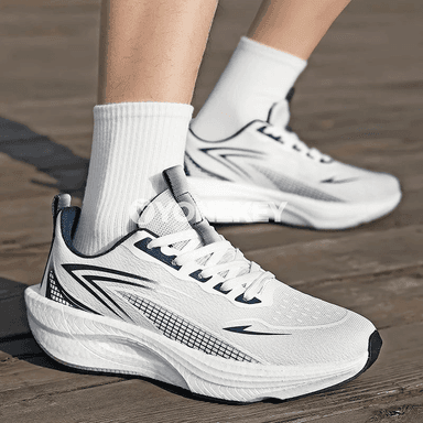Erkekler üçin ýeňil we dem alýan ylgaw köwşi, çydamly sport krasowkasy