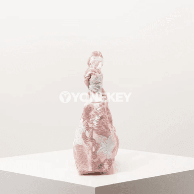 Aýal-gyzlar üçin sequin, gül görnüşli gala sumkasy