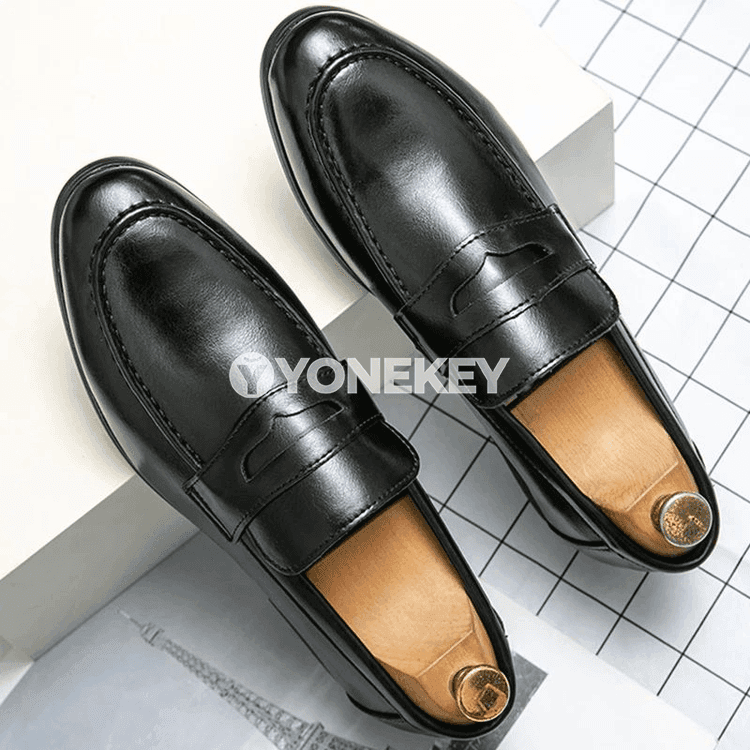 Erkekler üçin klassiki slip-on gündelik iş aýakgaplary