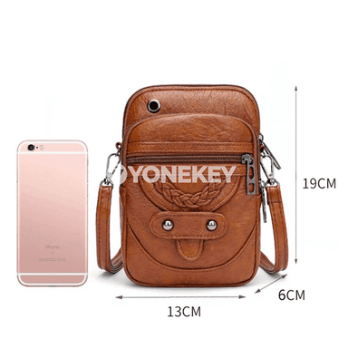 Aýallar üçin kiçi PU deri egin sumkasy, vintage crossbody gapjyk