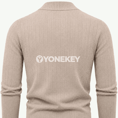 Erkekler üçin ýeňil trikotaž pulower, gündelik ýyly sweatshirt