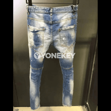 Erkekler üçin giň fason baggy jinsy balaklar, şäher usuly