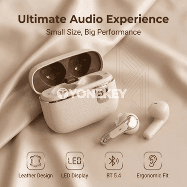 Bluetooth TWS HIFI gulaklyklar, mikrofonly, LED displeýli