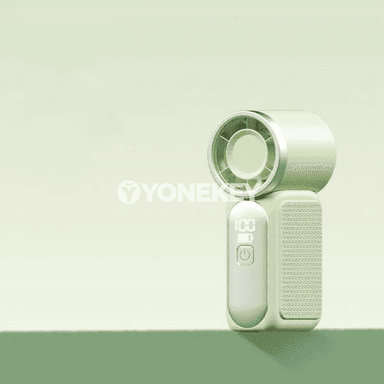 Göçme USB el wentilýatory, güýçli howa, zarýad edilýän, ýaşyl