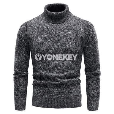 Erkekler üçin ýyly fleece sviter, beýik boýunly, güýz-gyş