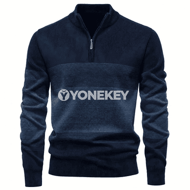 Erkekler üçin zip boýunly gündelik switer, S-XXL