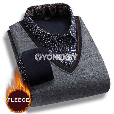 Erkekler üçin polo boýunly ýyly switer, güýz-gyş üçin