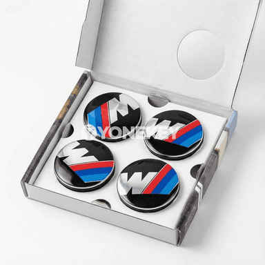 BMW tiginiň merkezi üçin magnitli 56/68 mm hub kapsy
