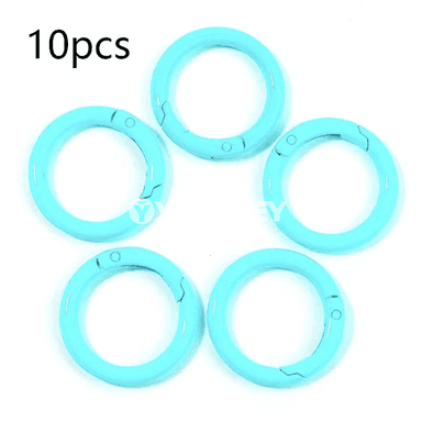 33 mm metal halka-klips, 10/20 sany, açylýan karabin görnüşli