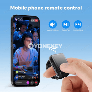 Telefony dolandyrýan akylly ýüzük: Bluetooth, surata we wideoga gözegçilik
