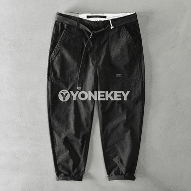 Erkekler üçin giň kesimli iş balaklary, retro stil, rahat model