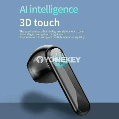 Suw geçirmeýän TWS Bluetooth simsiz gulaklyklar, sport üçin, mikrofonly