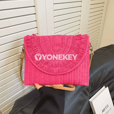 Tomus üçin käsedirilen gamyş clutch sumka, ýeňil egin sumkasy