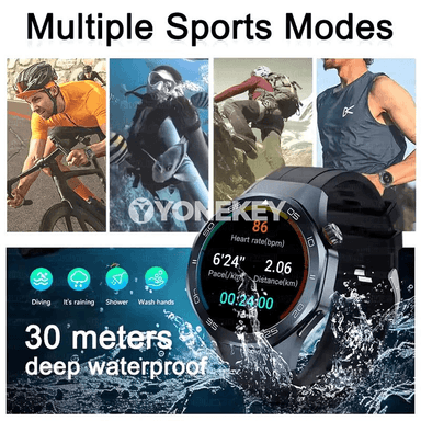 Erkekler üçin GPS akylly sagat, sport we şäher ulanyşy üçin