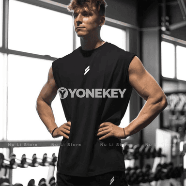 Erkekler üçin sport maýkasy, ýeňil mesh, çalt gurýar
