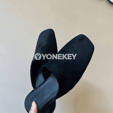 Zenanlar üçin ýazky rahat mules şypbyklary, täze koreý görnüşi