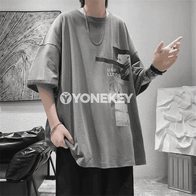 Erkekler üçin giň ölçegli talyp futbolka, moda çaply, 8XL
