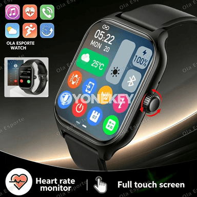 HW12 köpfunksiýaly akylly sagat, Bluetooth jaňly
