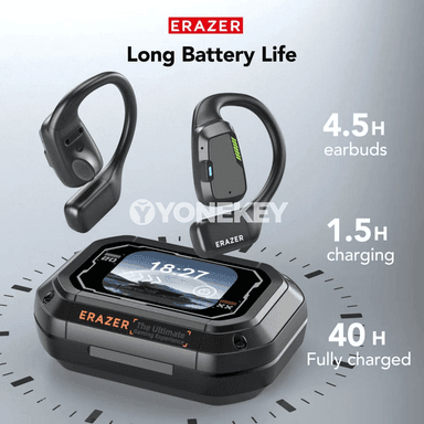 Erazer XP6 AI terjime edýän simsiz Bluetooth nauşnikler, açyk gulak görnüşi