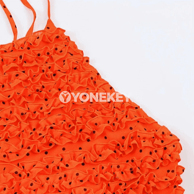 Aýallar üçin bezegli halter boýunly ýeňsiz top