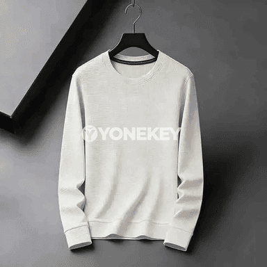 Erkekler üçin ýumşak we dem alýan esasy switer, uzyn ýeňli, rahat stil