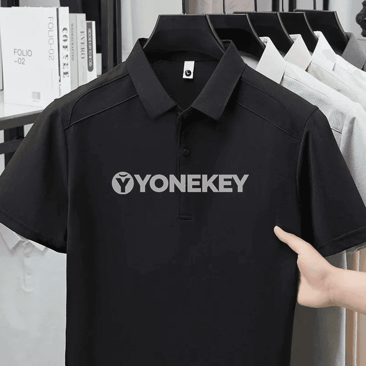 Erkekler üçin dem alýan polo köýnek — tomuslyk gündelik stil