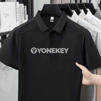 Erkekler üçin dem alýan polo köýnek — tomuslyk gündelik stil