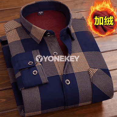 Gyş üçin ýyly erkek köýnegi, pagta-fleece, käşge görnüşli