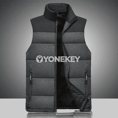 Erkekler üçin ýyly pamykly ýeňsiz ýelek, şäherçe stil